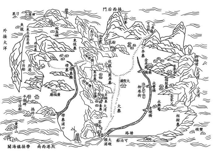 重绘《康熙定海县志》舆地图